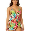 Anne Cole Surplice Swim Dress