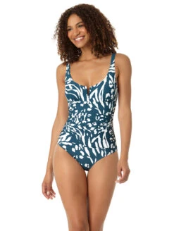 Anne Cole V-Wire One Piece Swimsuit