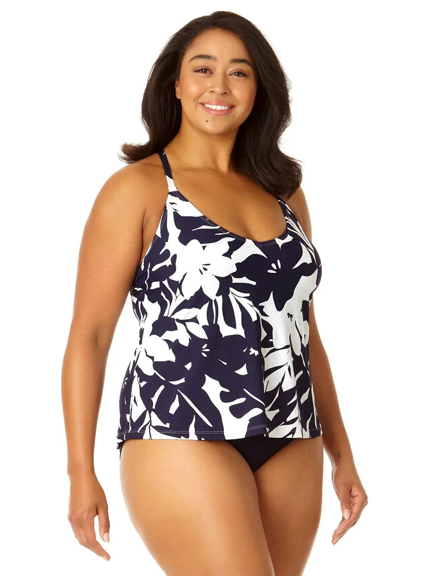 Anne Cole Easy Triangle Plus Tankini Top - Image 2